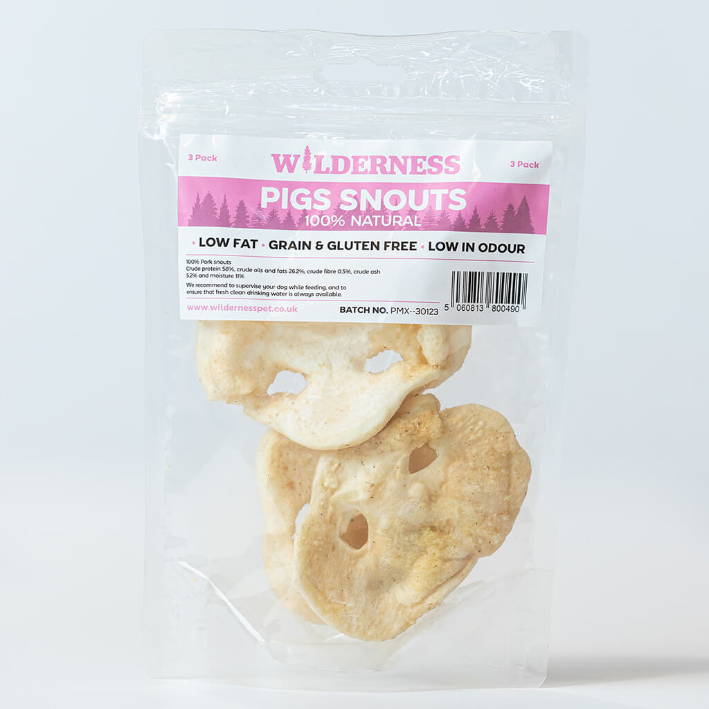 Wilderness Puffed White Porky Snouts 3 Pack